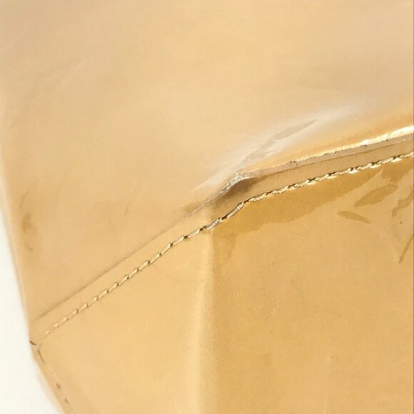 LOUIS VUITTON MonogramVernis Lead PM Tote Bag Hand Bag Noisette Beige - Picture 11 of 14